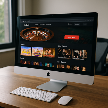 Lab Casino - Desktop felület és design